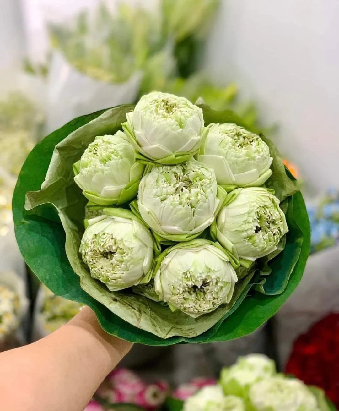 Ảnh 6 của Bó Hoa Hồng Trắng & Cúc Hồng & Hồng - Hoa Tươi