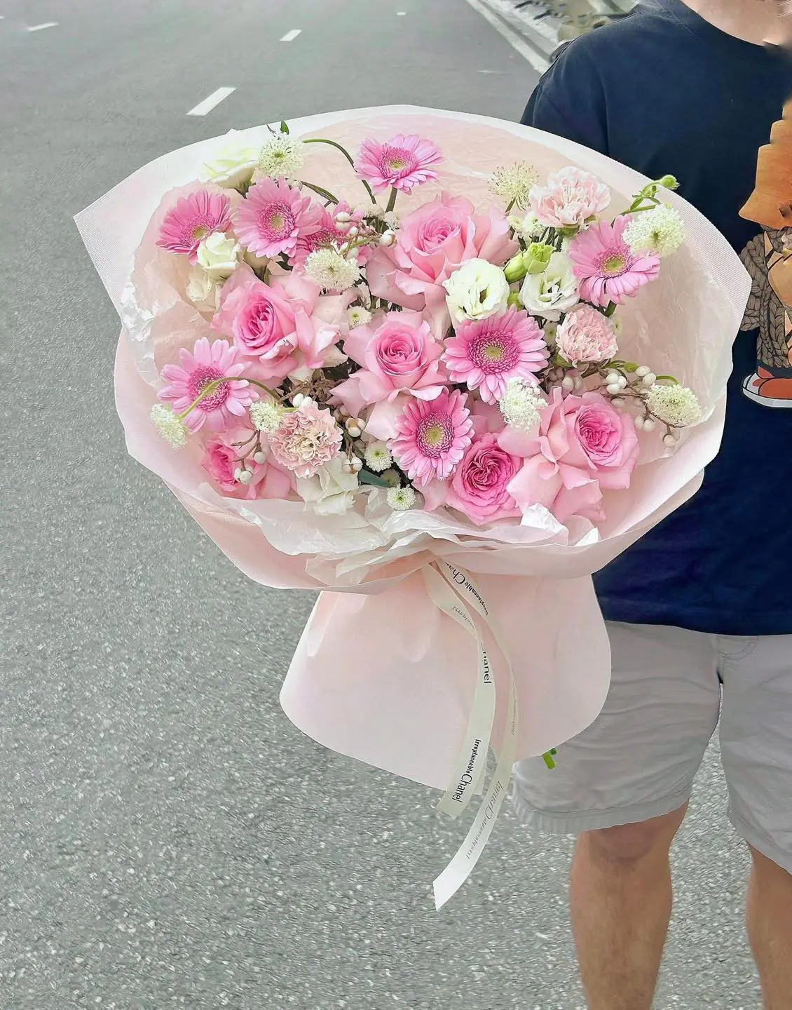 Ảnh 5 của Bó Hoa Cúc Trắng & Hoa Baby & Hồng - Hoa Tươi