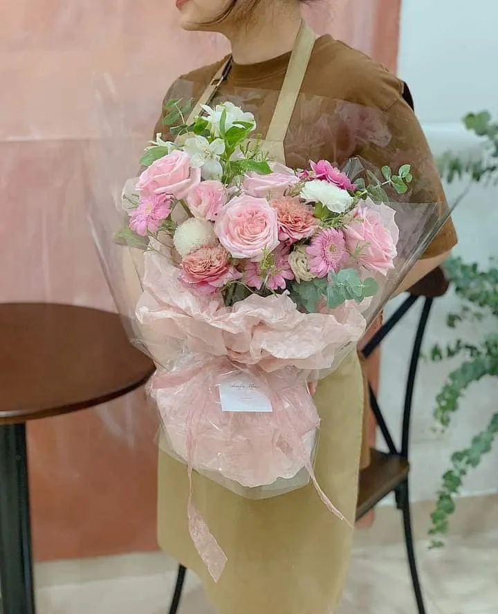 Ảnh 6 của Bó Hoa Hồng Phấn & Hoa Baby & Hồng - Hoa Tươi