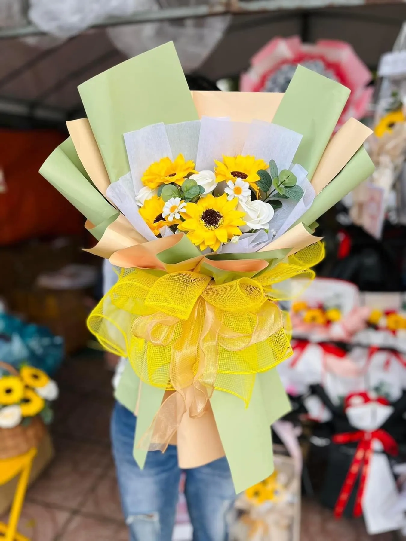 Ảnh 7 của Bó Hoa Hoa Baby & Hướng Dương - Hoa Tươi