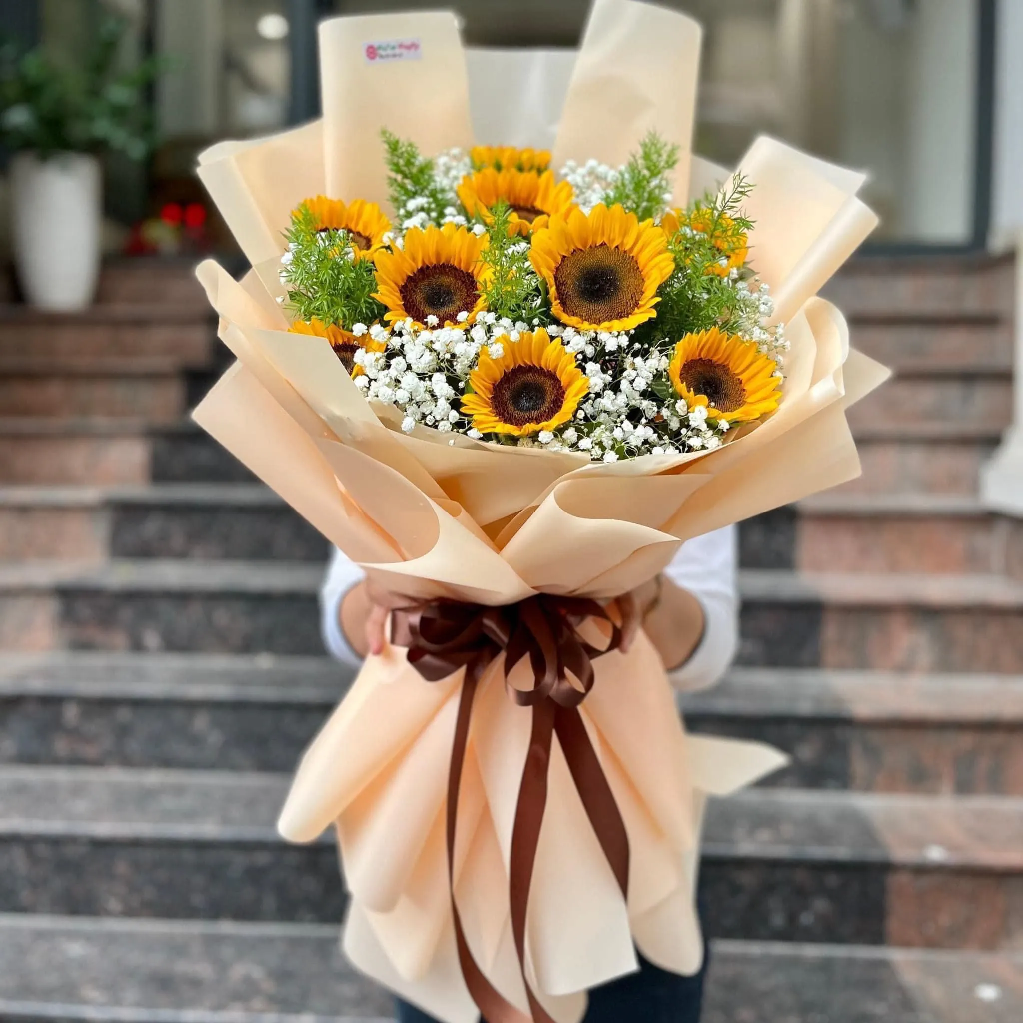 Ảnh 5 của Bó Hoa Hoa Baby & Hướng Dương - Hoa Tươi