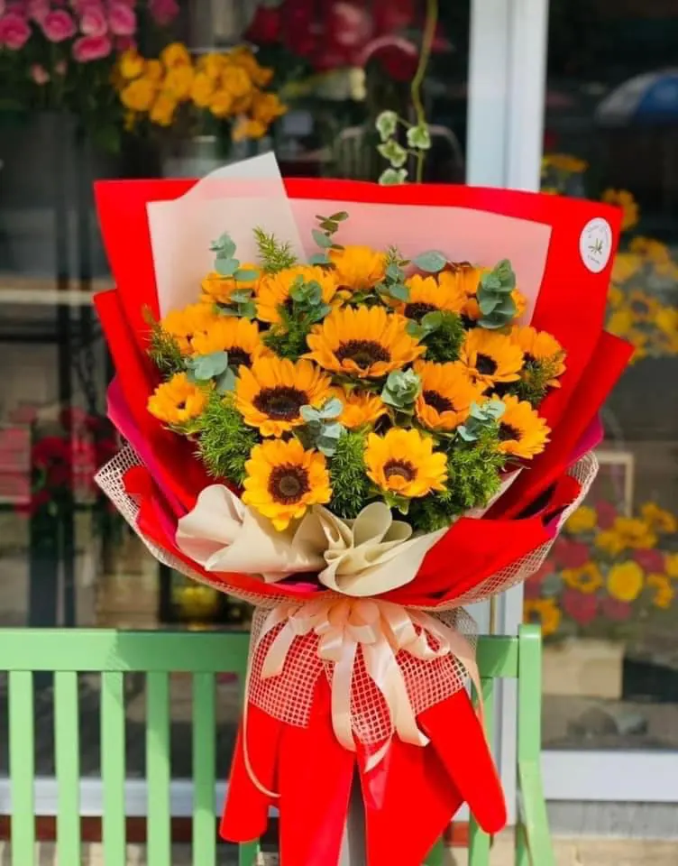 Ảnh 5 của Bó Hoa Hồng Phấn & Hồng Vàng & Hồng - Hoa Tươi