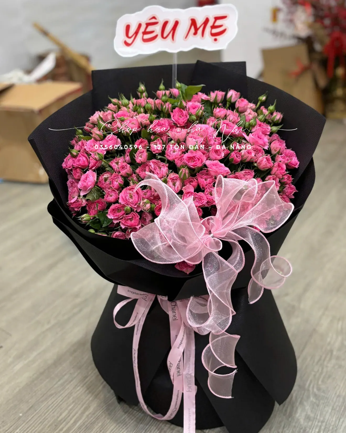 Ảnh 5 của Bó Hoa Hồng Vàng & Lan Trắng & Hoa Baby - Hoa Tươi