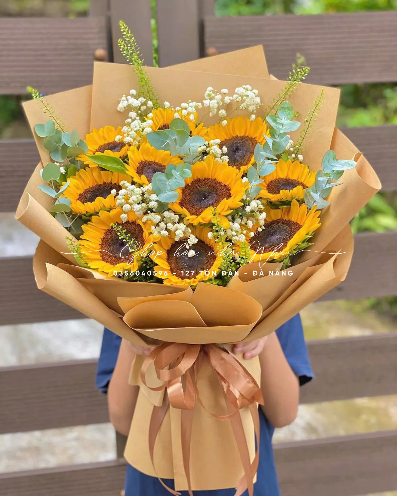 Ảnh 3 của Bó Hoa Hồng Vàng & Lan Trắng & Hoa Baby - Hoa Tươi