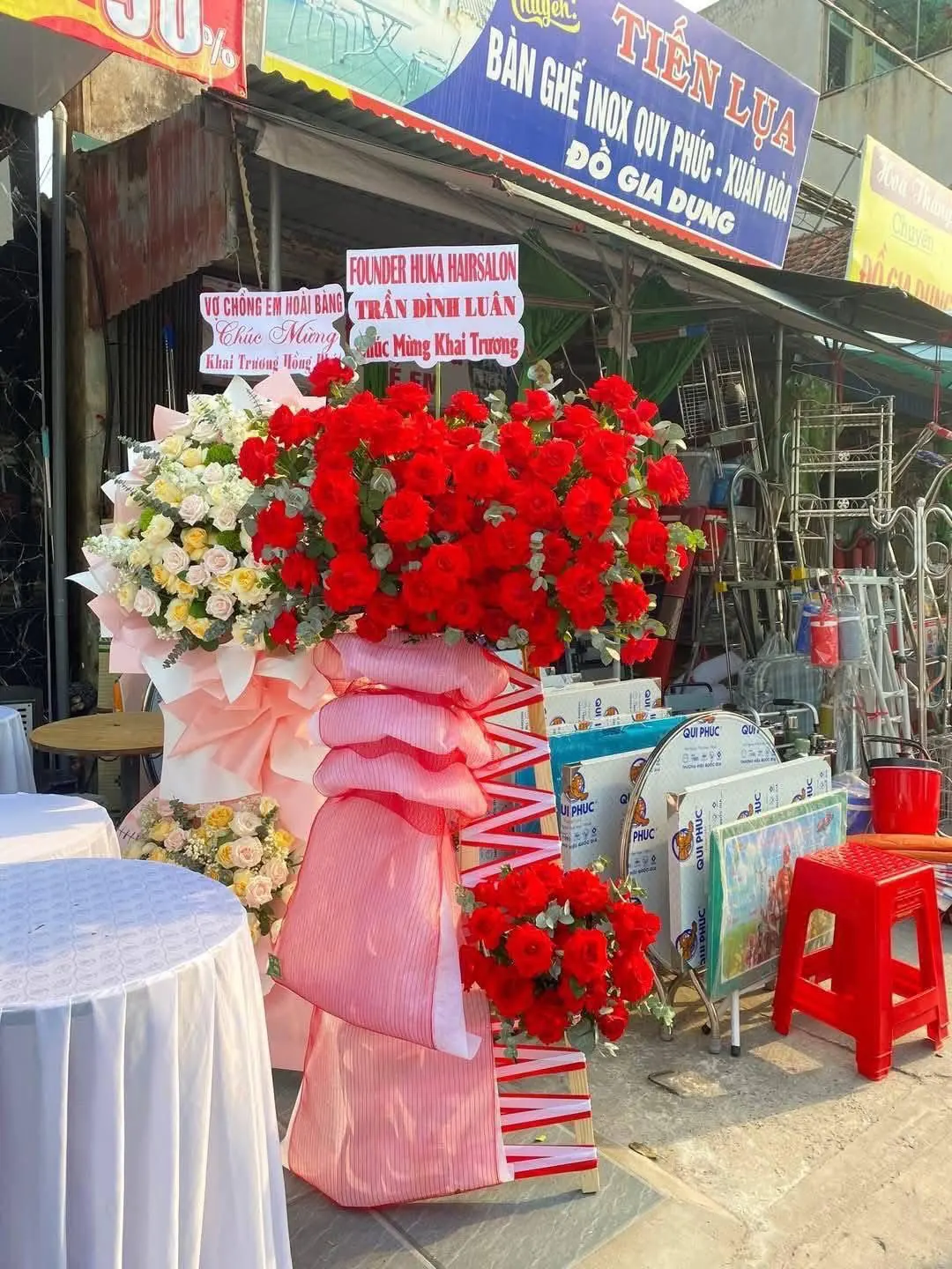 Ảnh 8 của Kệ Hoa Hồng Đỏ & Hoa Baby & Hồng - Khai Trương