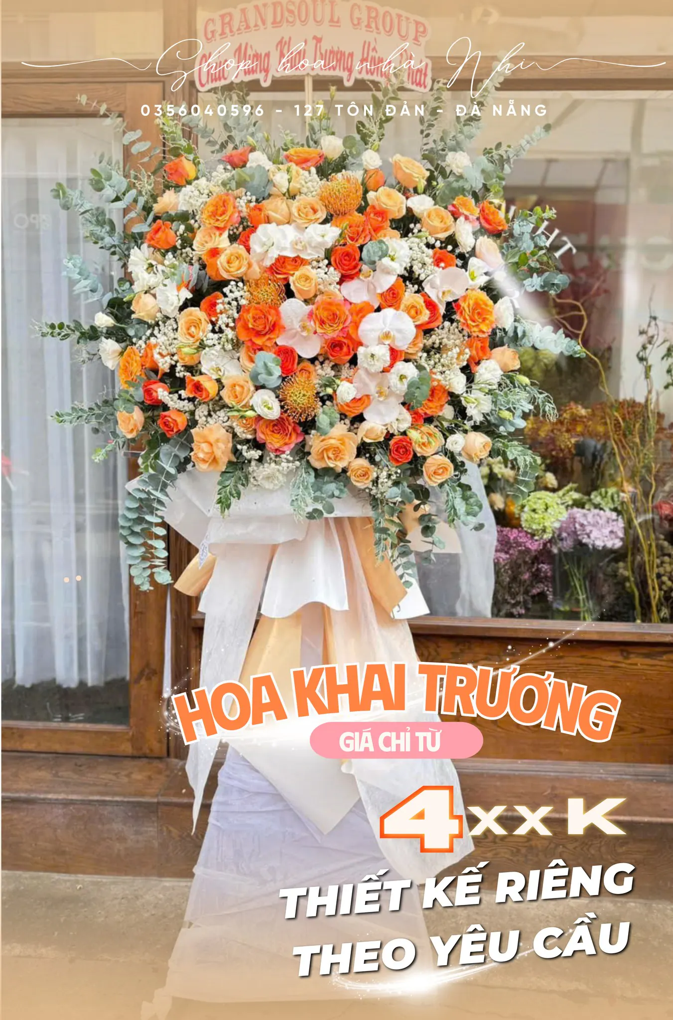 Ảnh 8 của Kệ Hoa Hồng Trắng & Hồng Đỏ & Hồng - Khai Trương