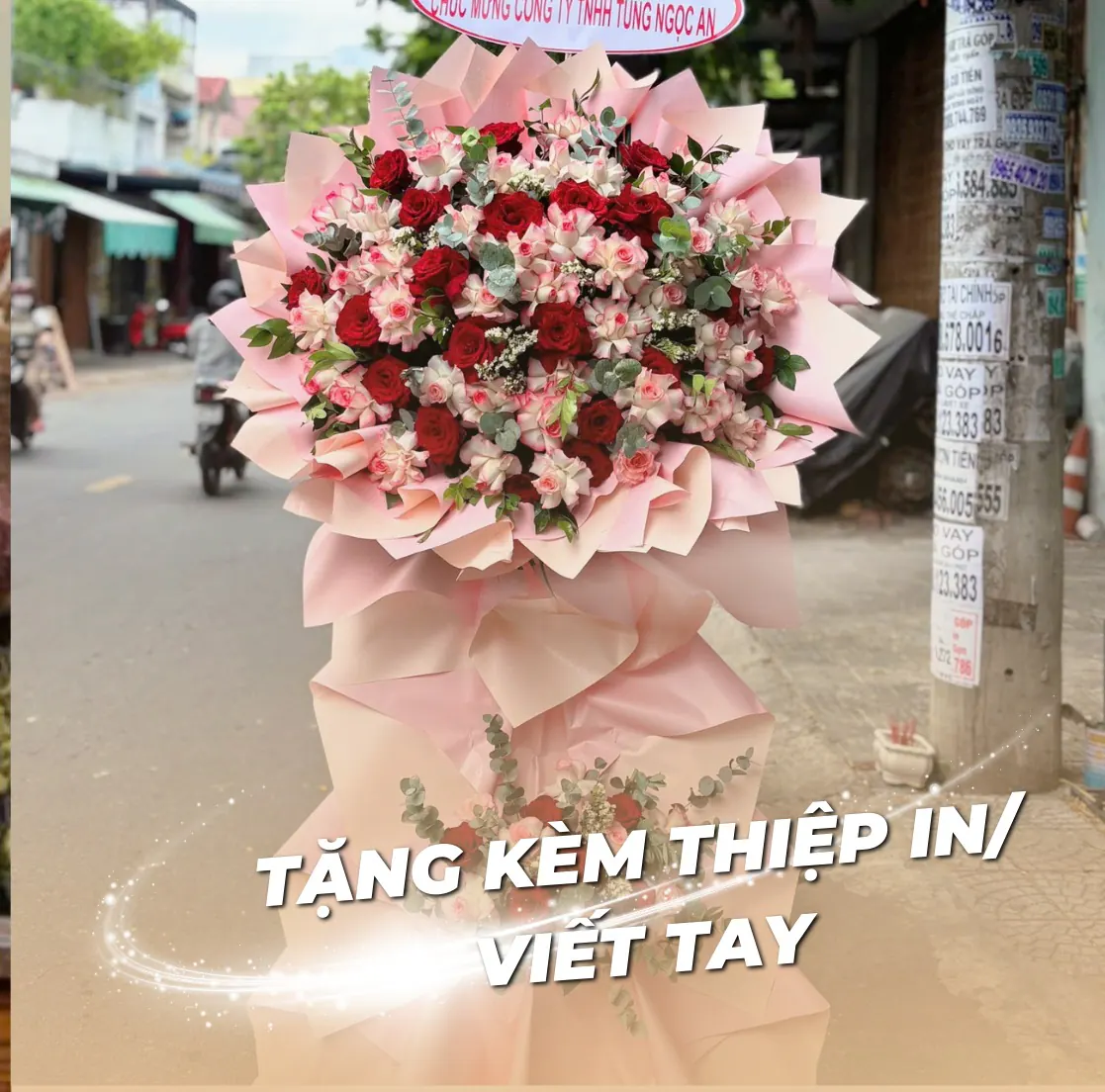 Ảnh 6 của Kệ Hoa Hồng Trắng & Hồng Đỏ & Hồng - Khai Trương