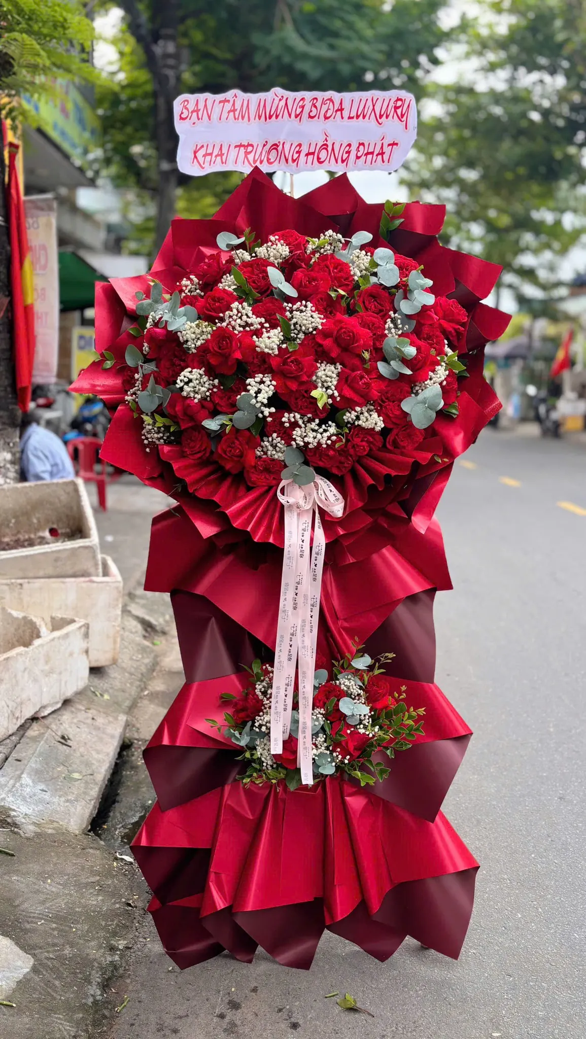 Ảnh 9 của Kệ Hoa Hồng Đỏ & Hồng & Cúc - Khai Trương