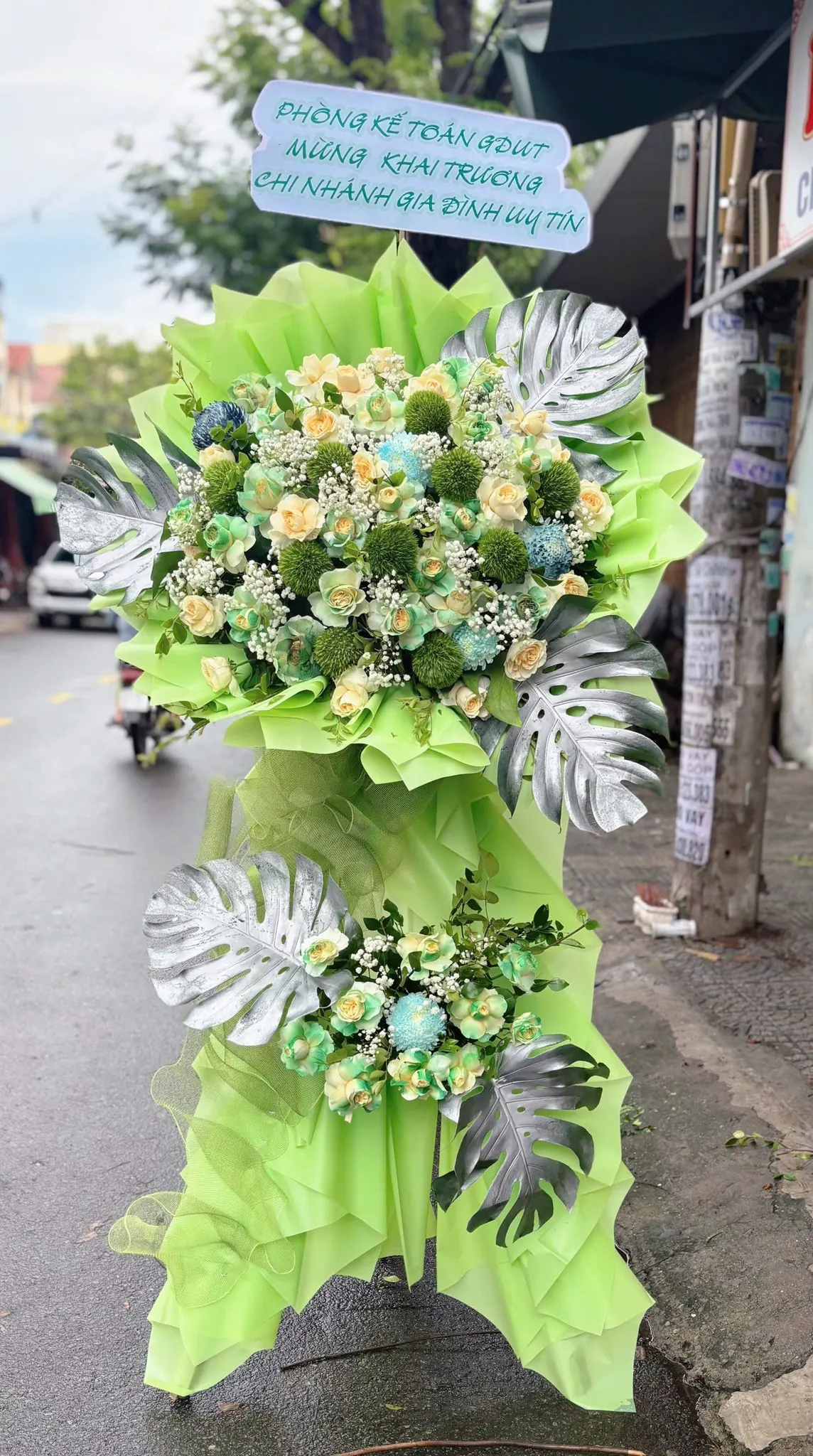 Ảnh 8 của Kệ Hoa Hồng Đỏ & Hồng & Cúc - Khai Trương
