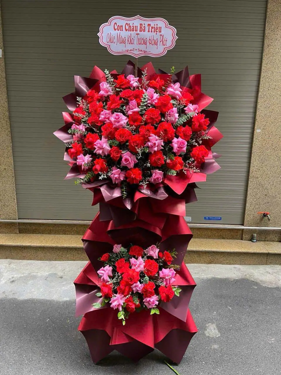 Ảnh 5 của Kệ Hoa Hồng Đỏ & Hồng & Cúc - Khai Trương