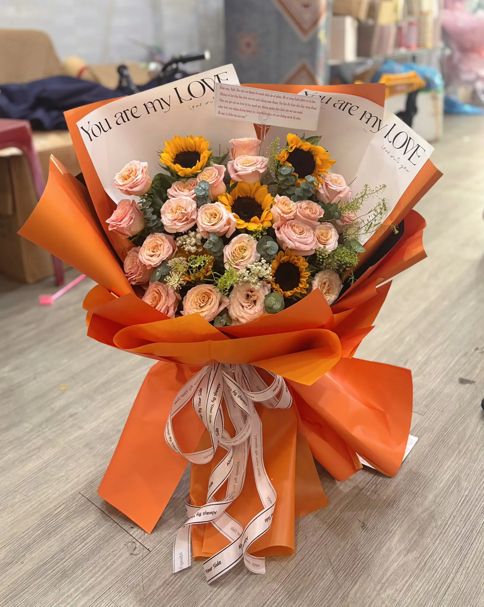 Ảnh 2 của Bó Hoa Hồng Đỏ & Hồng - Valentine