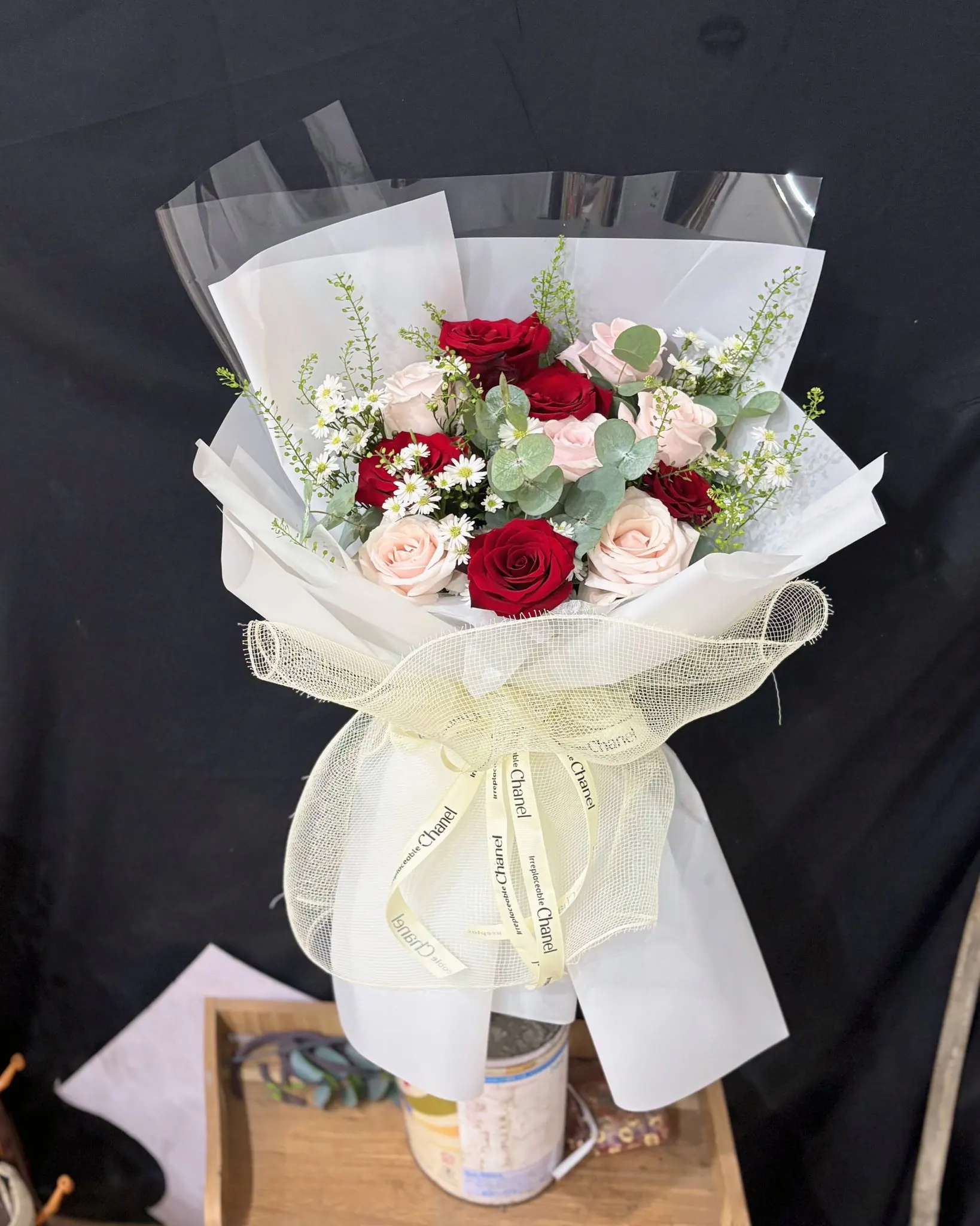 Bó Hoa Hồng Đỏ & Hồng Phấn & Hồng - Valentine