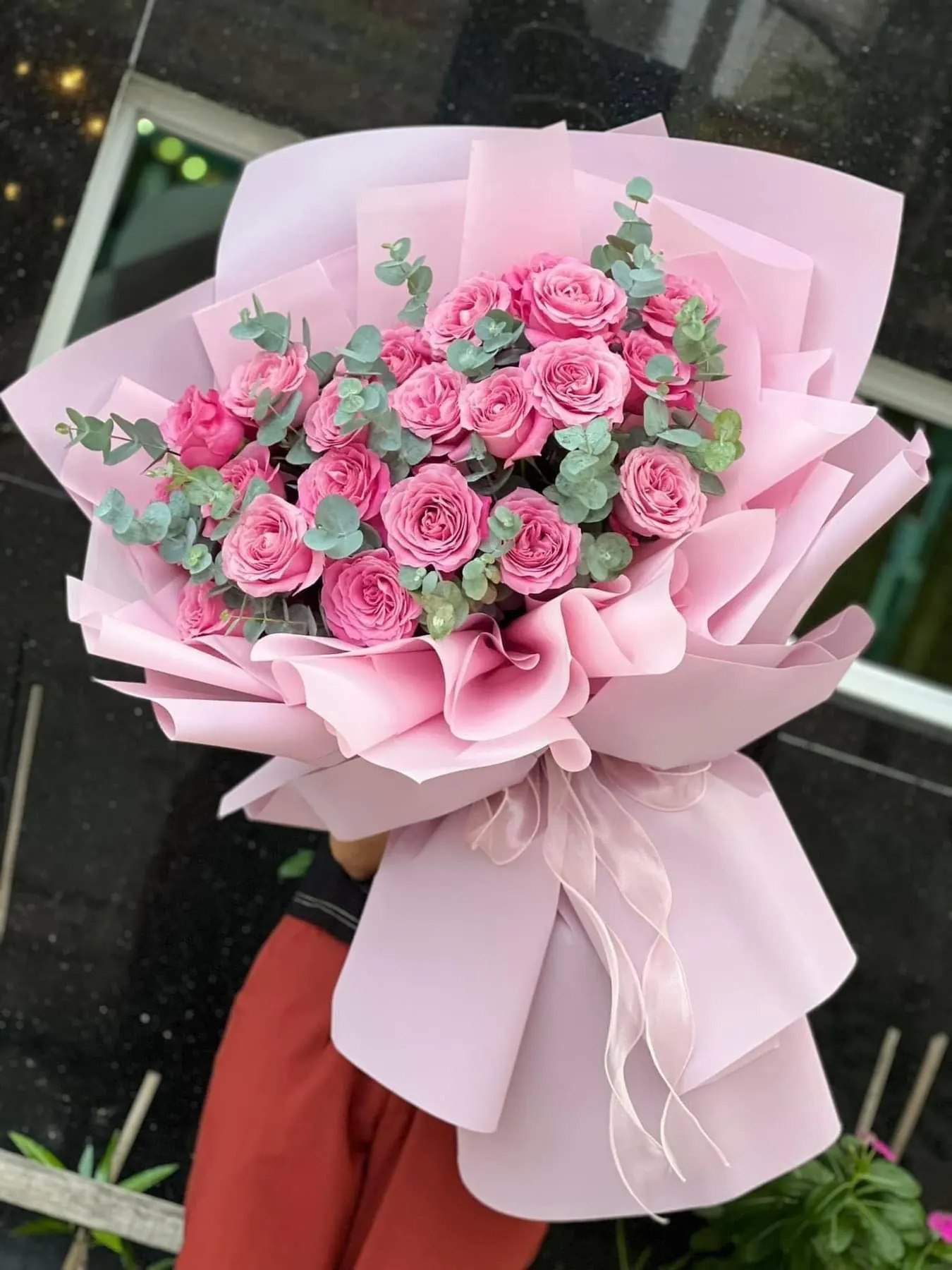 Ảnh 2 của Bó Hoa Hồng Phấn & Hoa Baby & Hồng - Valentine