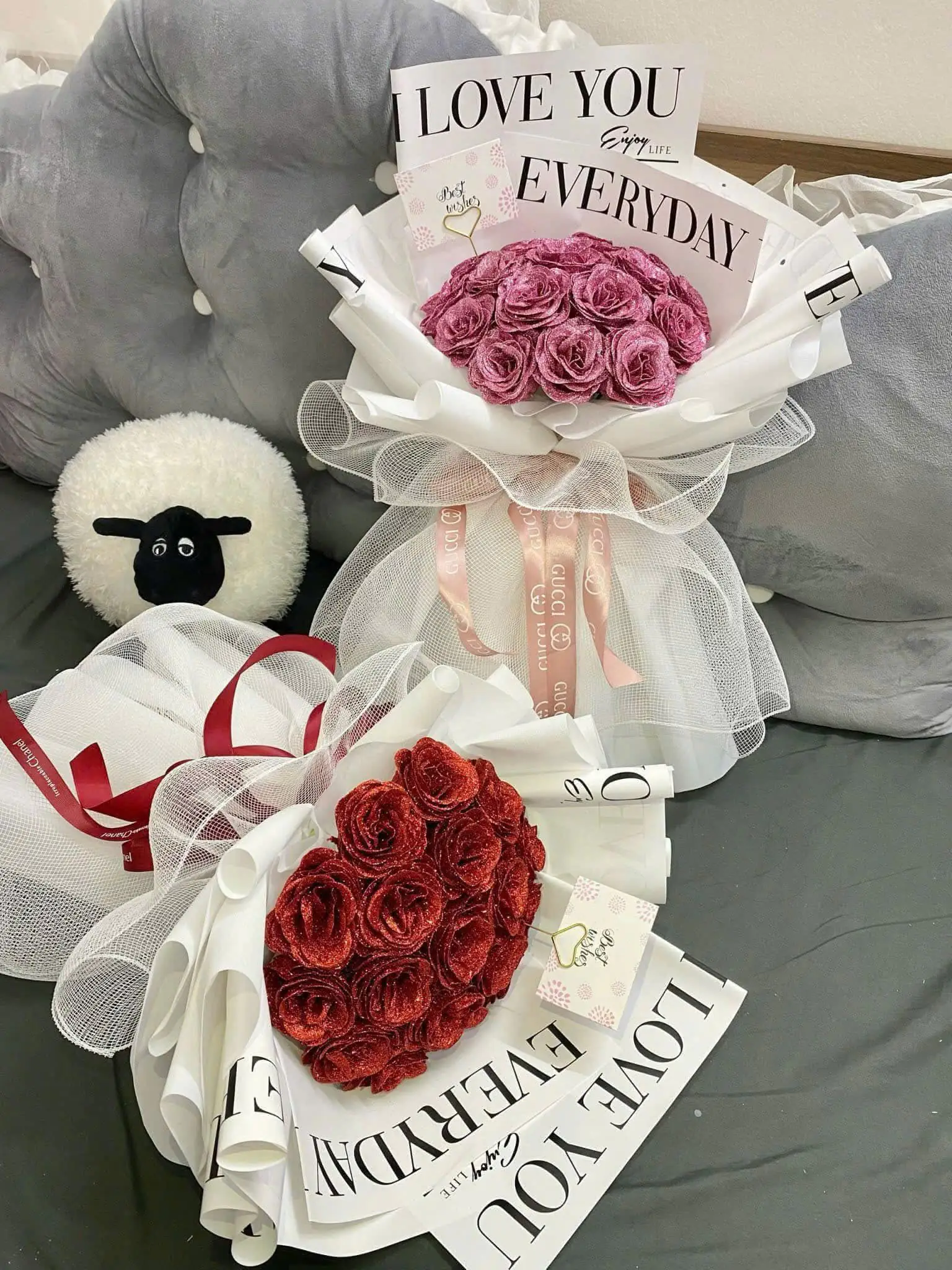 Ảnh 9 của Bó Hoa Hồng & Bạch Đàn - Valentine