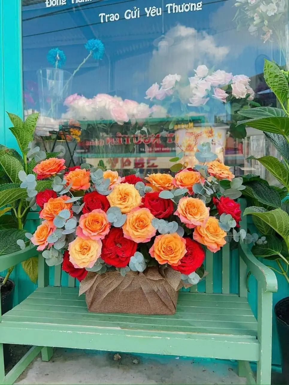 Ảnh 8 của Bó Hoa Hình Trái Tim Hồng Đỏ & Hồng - Valentine