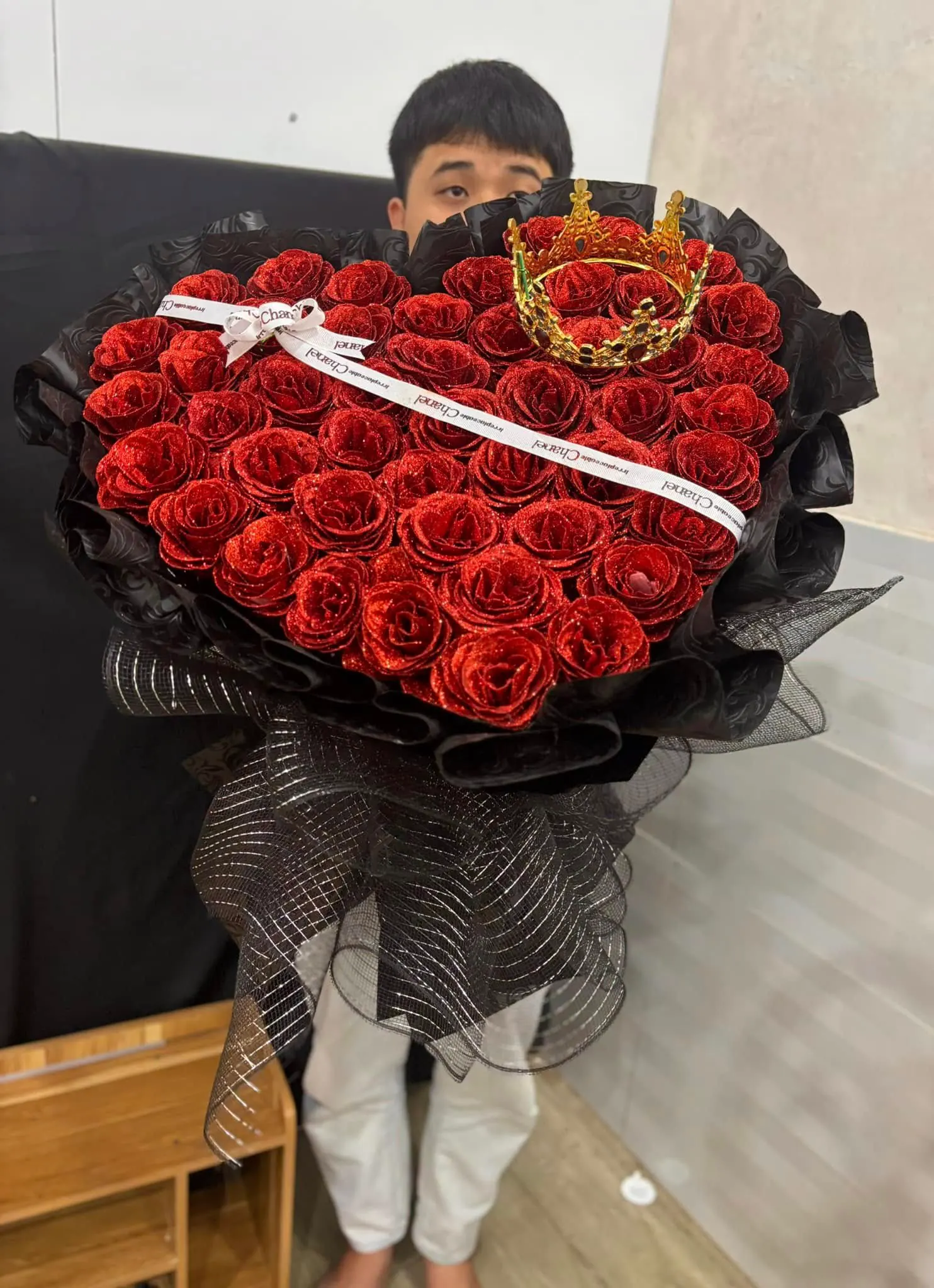 Ảnh 2 của Bó Hoa Hình Trái Tim Hồng Đỏ & Hồng - Valentine