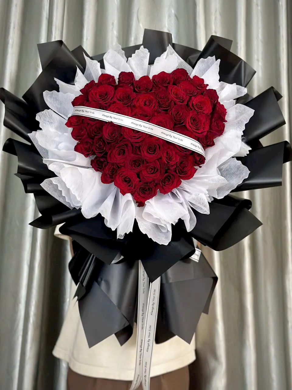 Ảnh chính của Bó Hoa Hình Trái Tim Hồng Đỏ & Hồng - Valentine