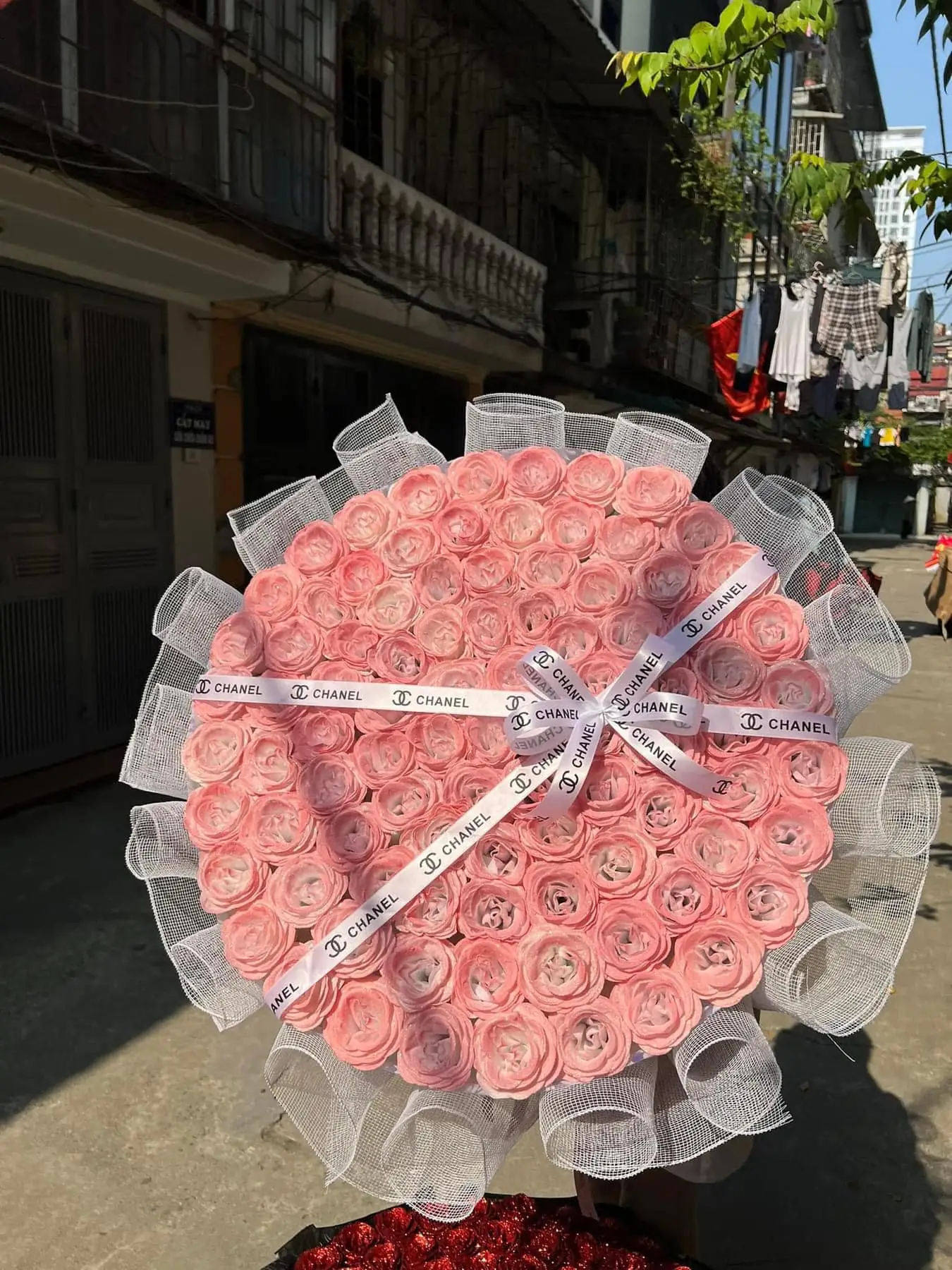 Ảnh 10 của Bó Hoa Hồng Phấn & Hoa Baby & Hồng - Valentine