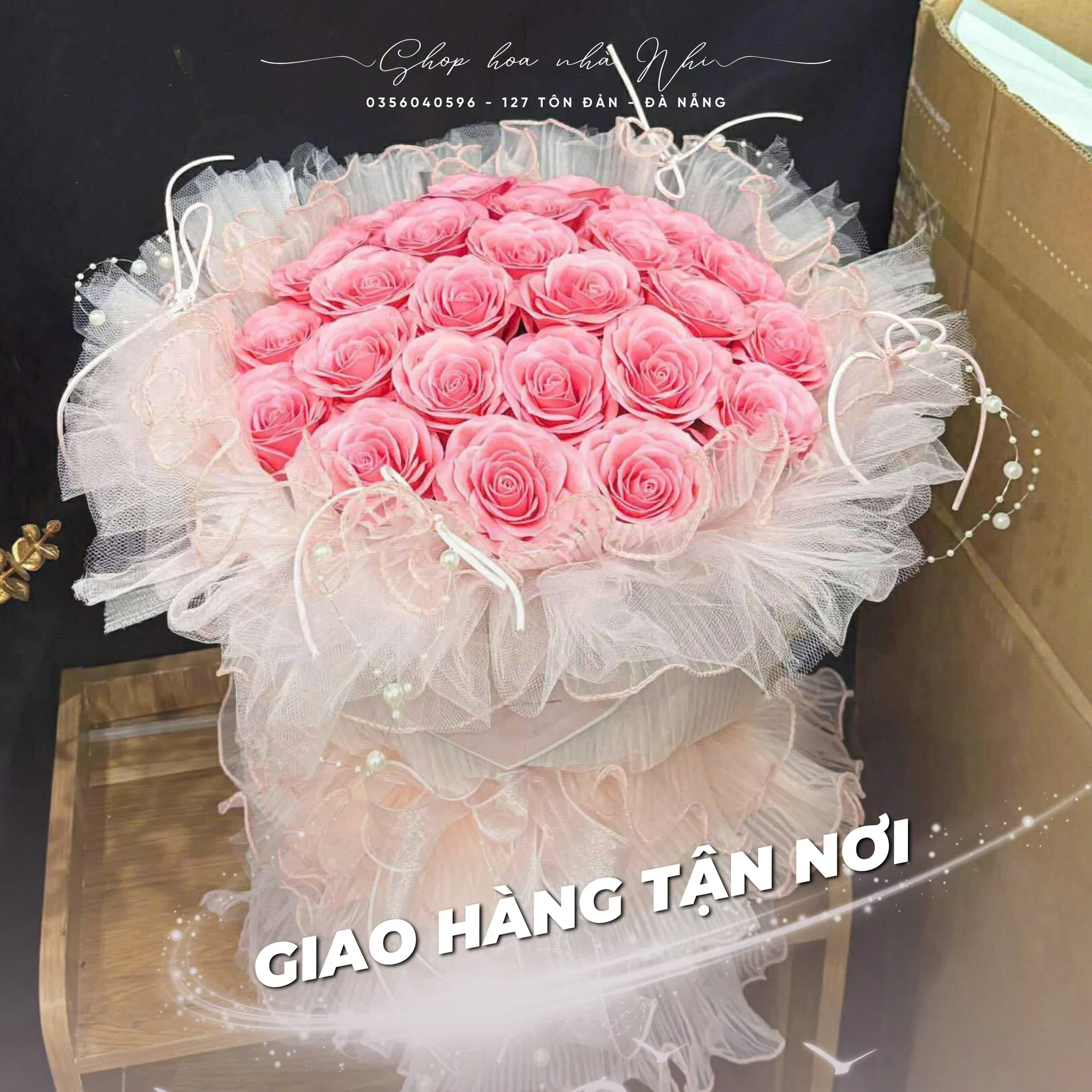 Ảnh chính của Bó Hoa Hình Trái Tim Hoa Tươi - Valentine