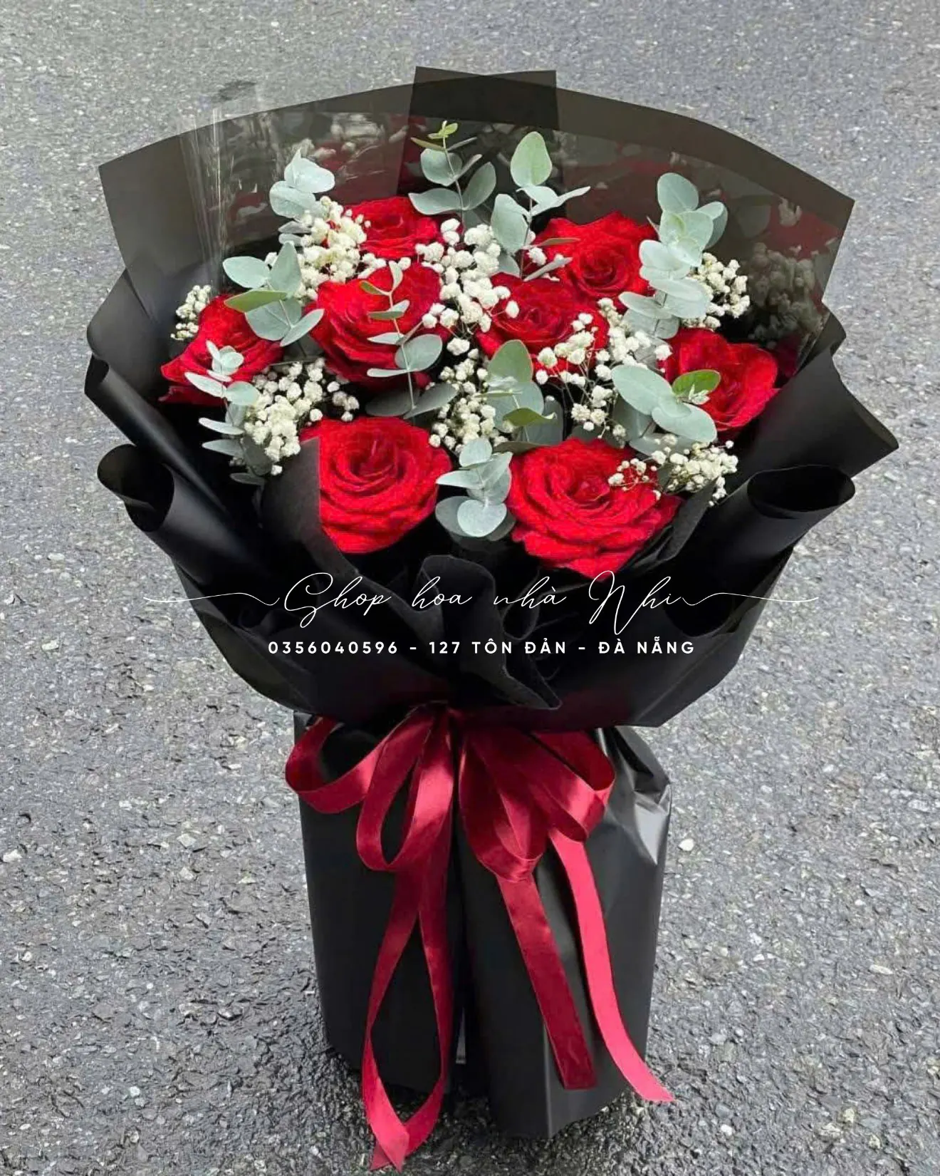 Ảnh 10 của Bó Hoa Hồng Đỏ & Hồng & Cúc Họa Mi - Valentine