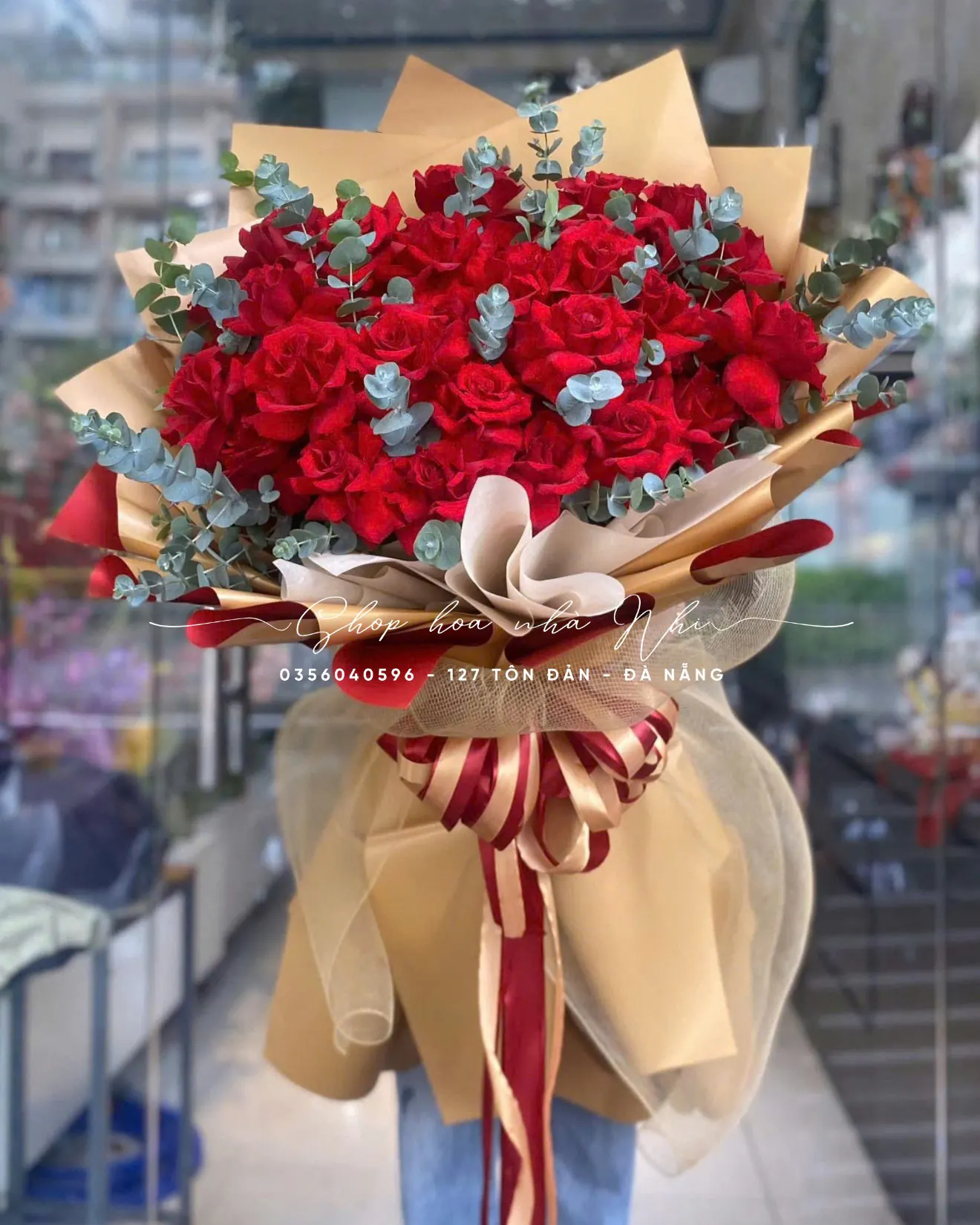 Ảnh 9 của Bó Hoa Hồng Đỏ & Hồng & Cúc Họa Mi - Valentine