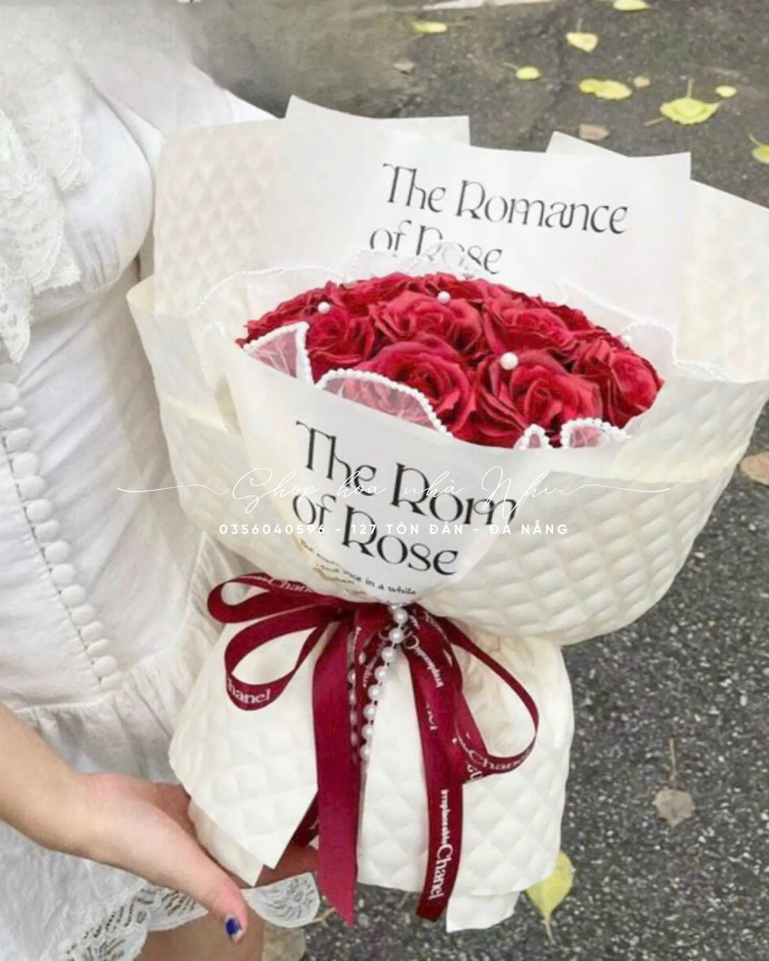 Ảnh 9 của Bó Hoa Hồng Trắng & Cúc Hồng & Hồng - Valentine
