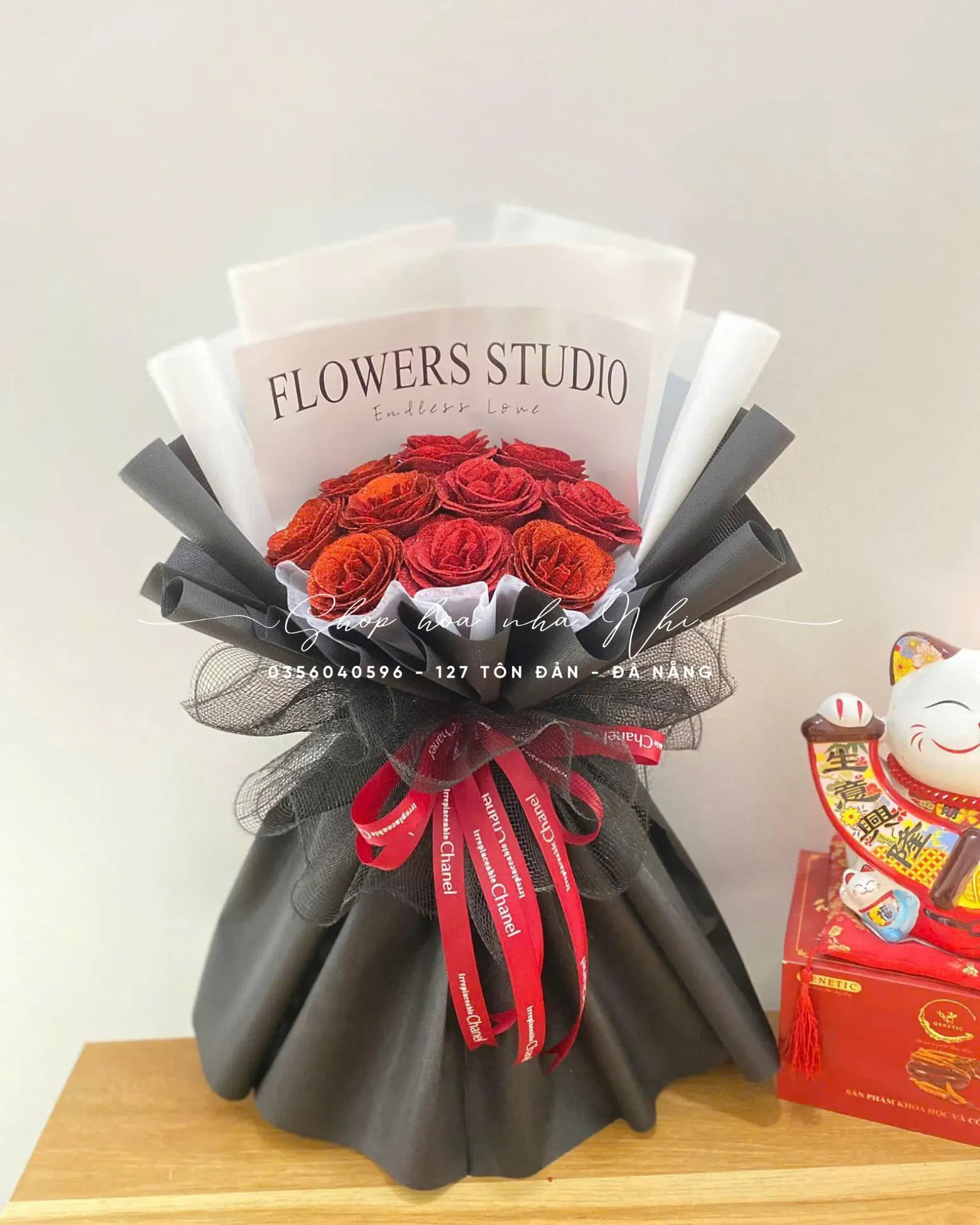Ảnh 2 của Bó Hoa Hình Trái Tim Hồng - Valentine