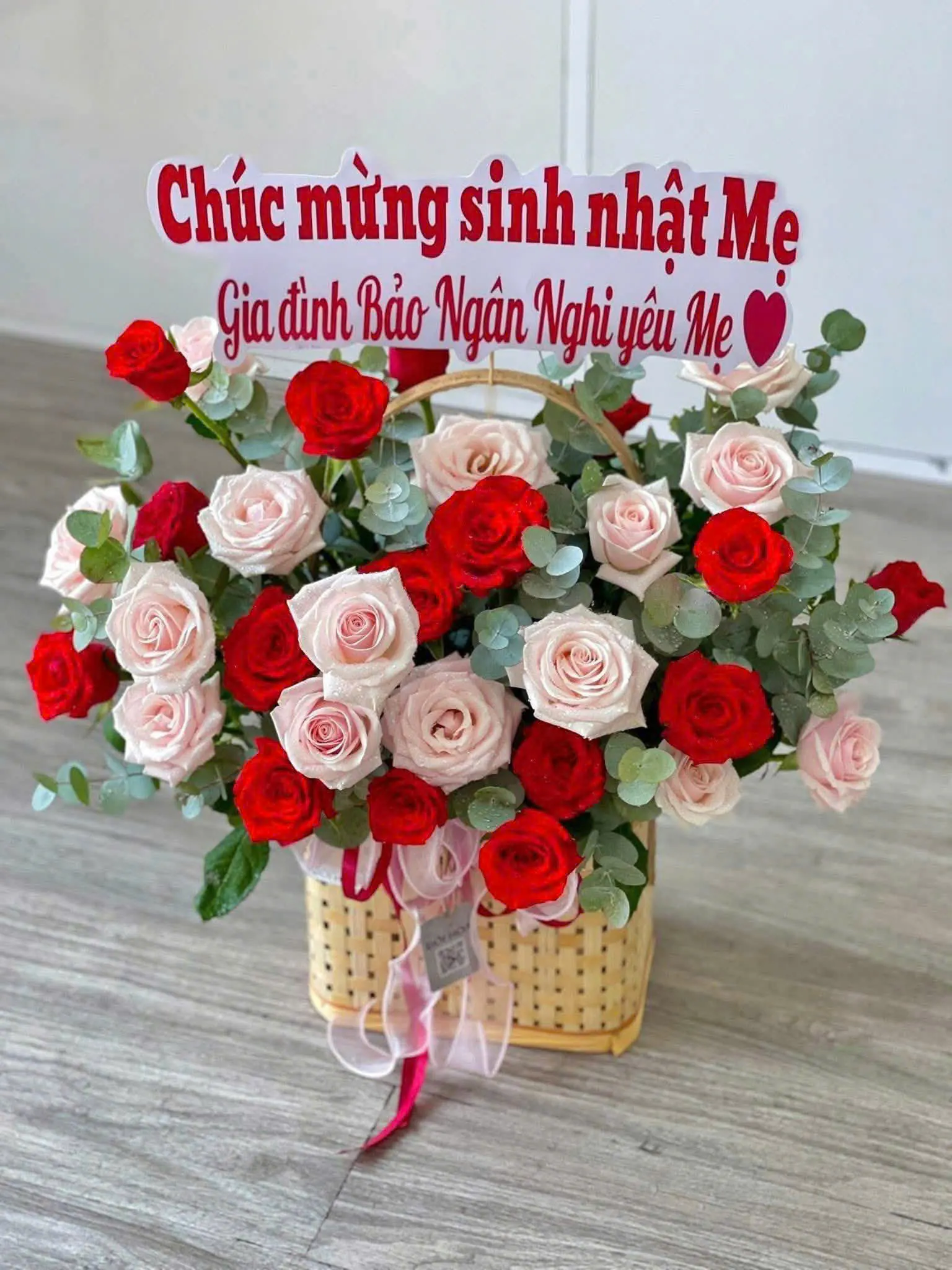 Ảnh 9 của Giỏ Hoa Cúc Họa Mi & Bạch Đàn - Sinh Nhật