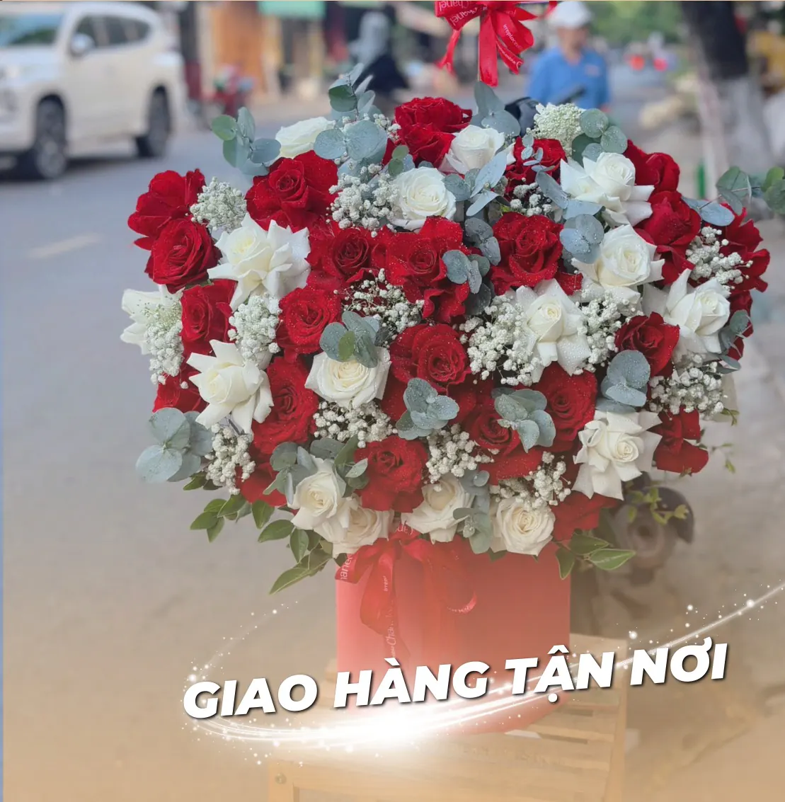 Ảnh 9 của Hộp Hoa Hồng Đỏ & Hồng - Valentine