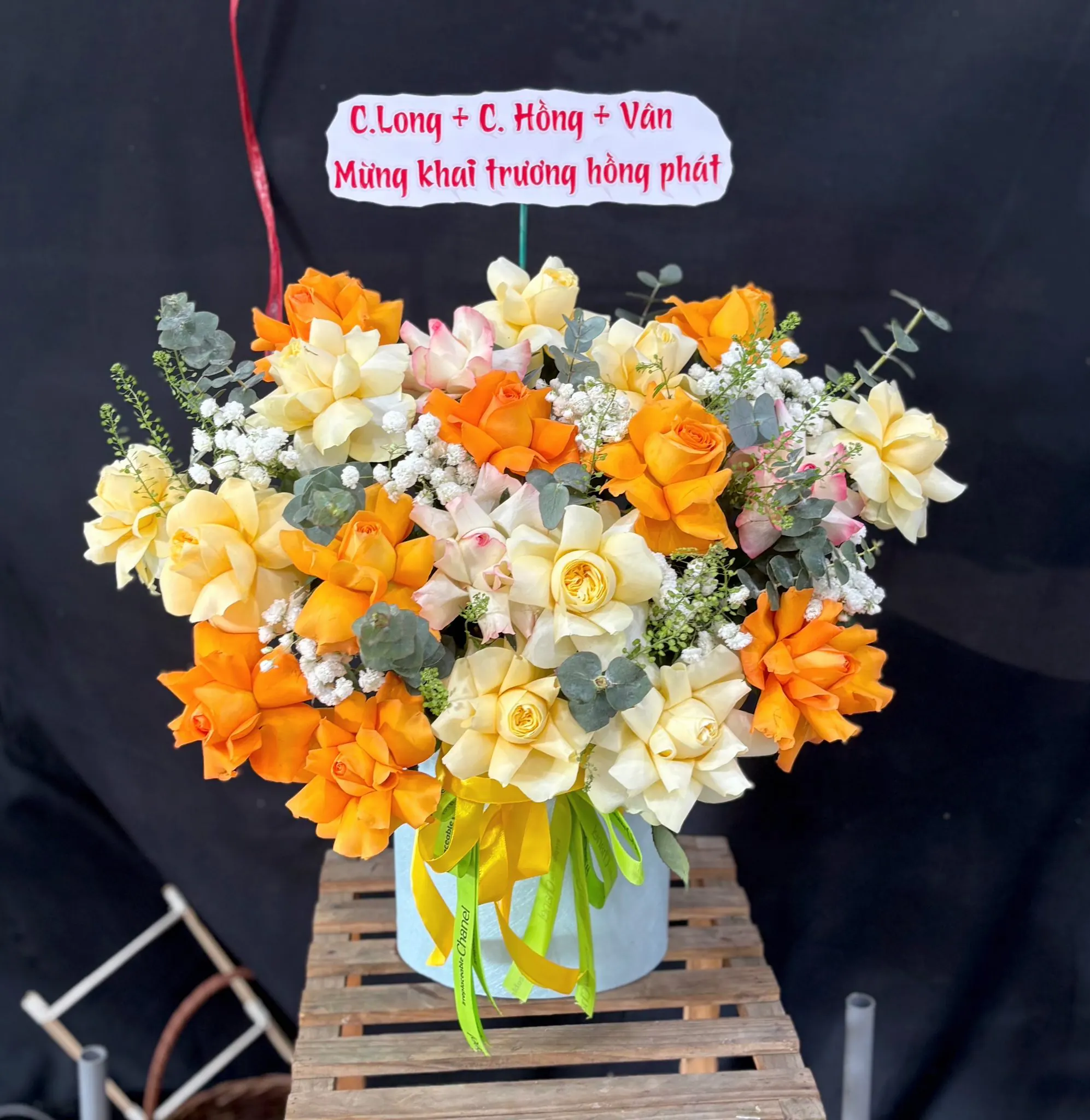 Ảnh 4 của Bó Hoa Hồng Phấn & Hồng & Gerbera - Khai Trương