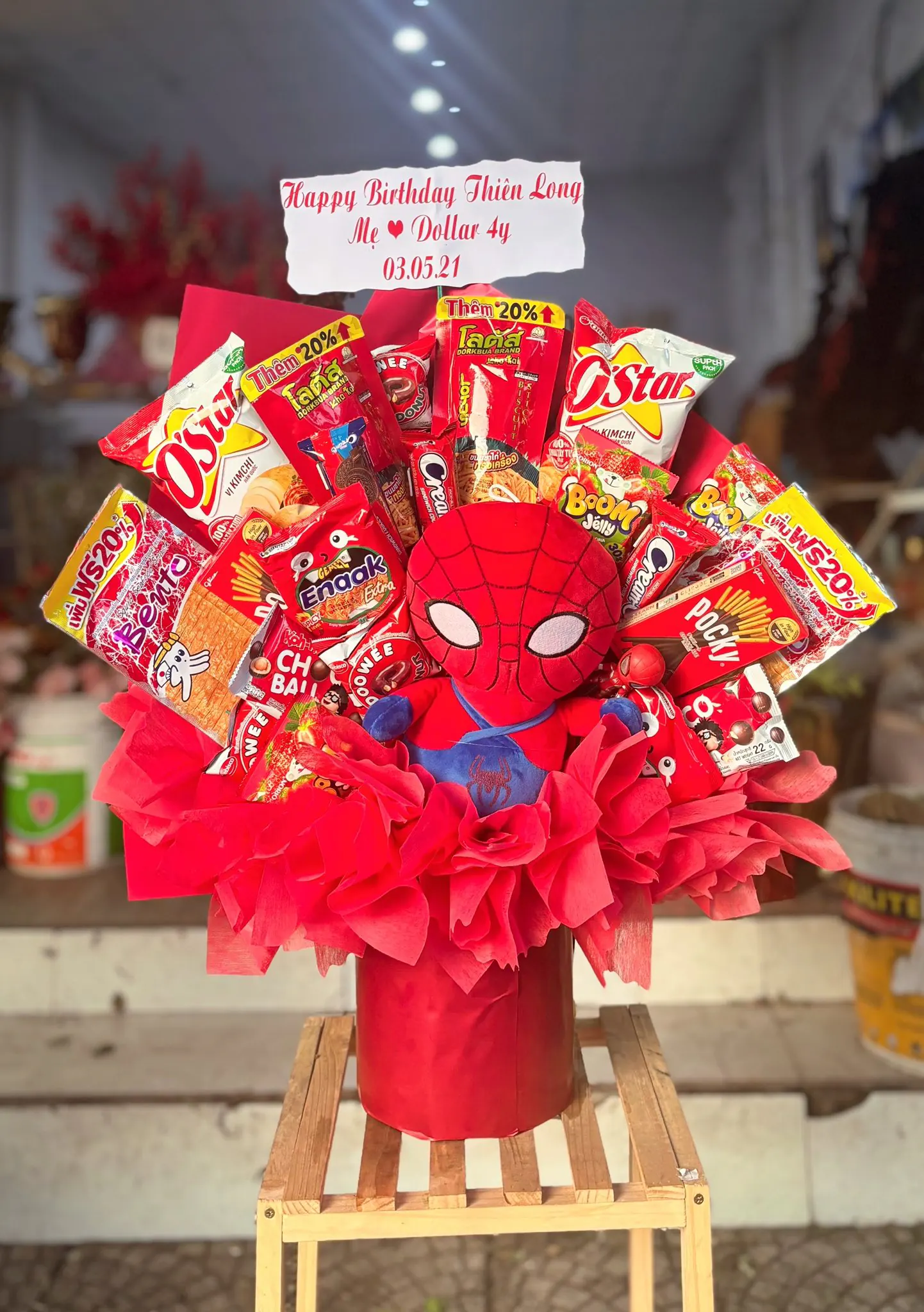 Bó Hoa Snack Hoa Tươi - Sinh Nhật