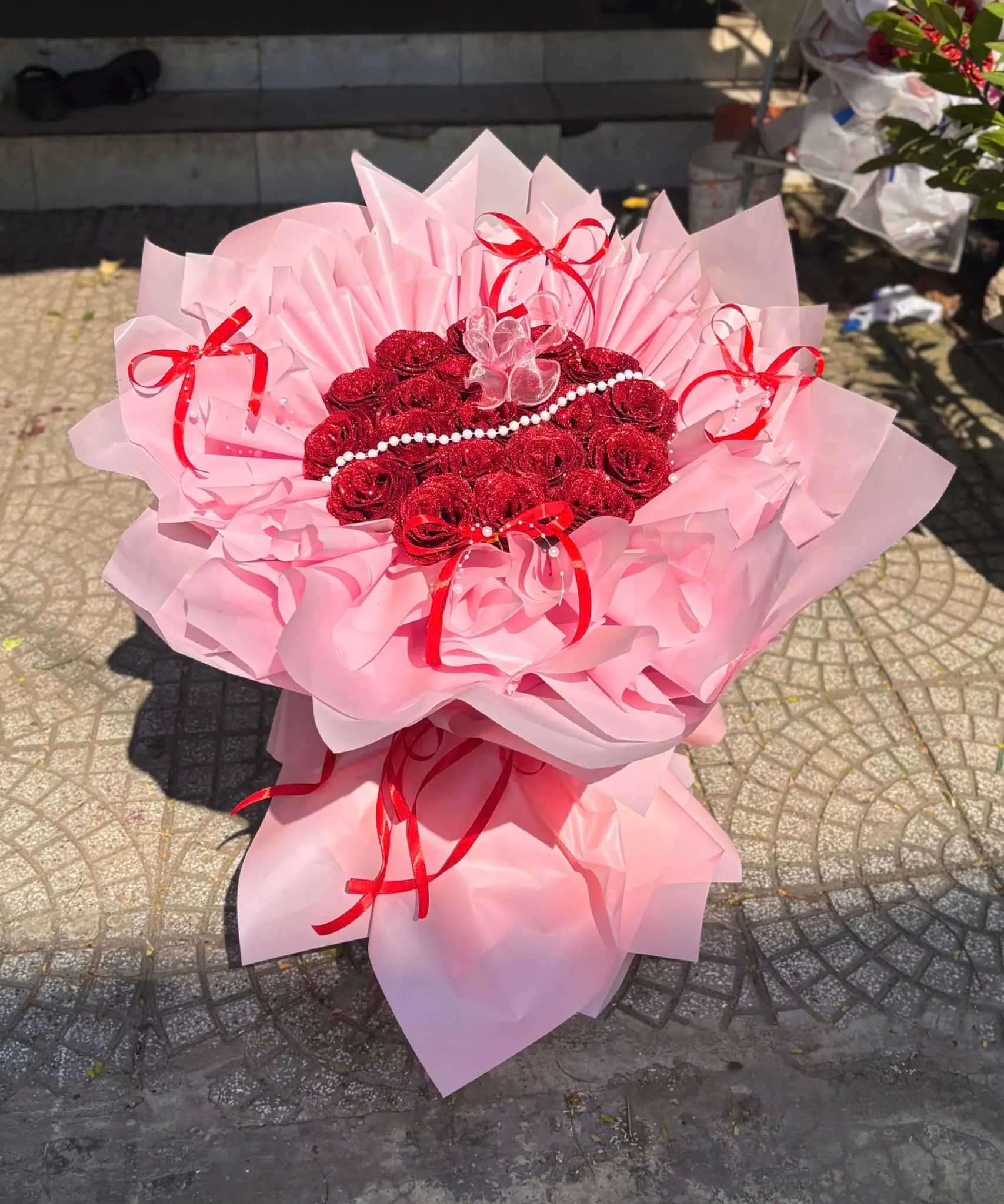 Ảnh 5 của Bó Hoa Hình Trái Tim Hoa Tươi - Valentine