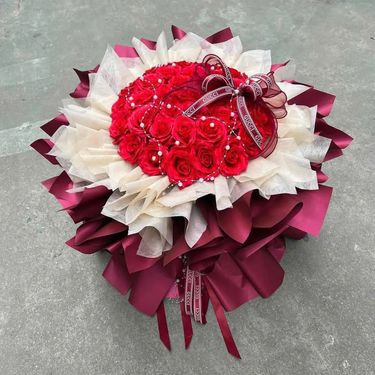 Bó Hoa Hình Trái Tim Hoa Tươi - Valentine