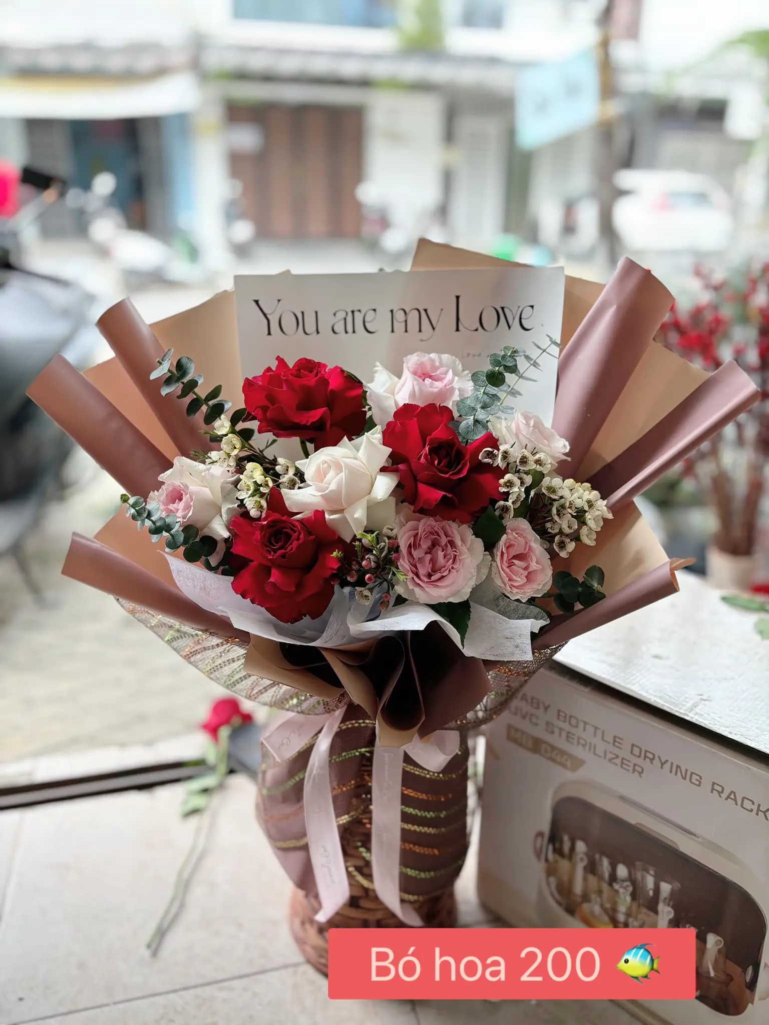 Ảnh 4 của Giỏ Hoa Hồng - Valentine