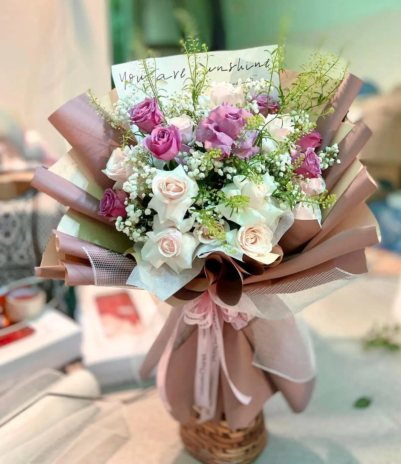 Ảnh 3 của Giỏ Hoa Hồng - Valentine