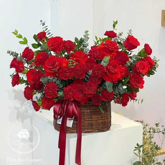 Ảnh 10 của Giỏ Hoa Hồng - Valentine
