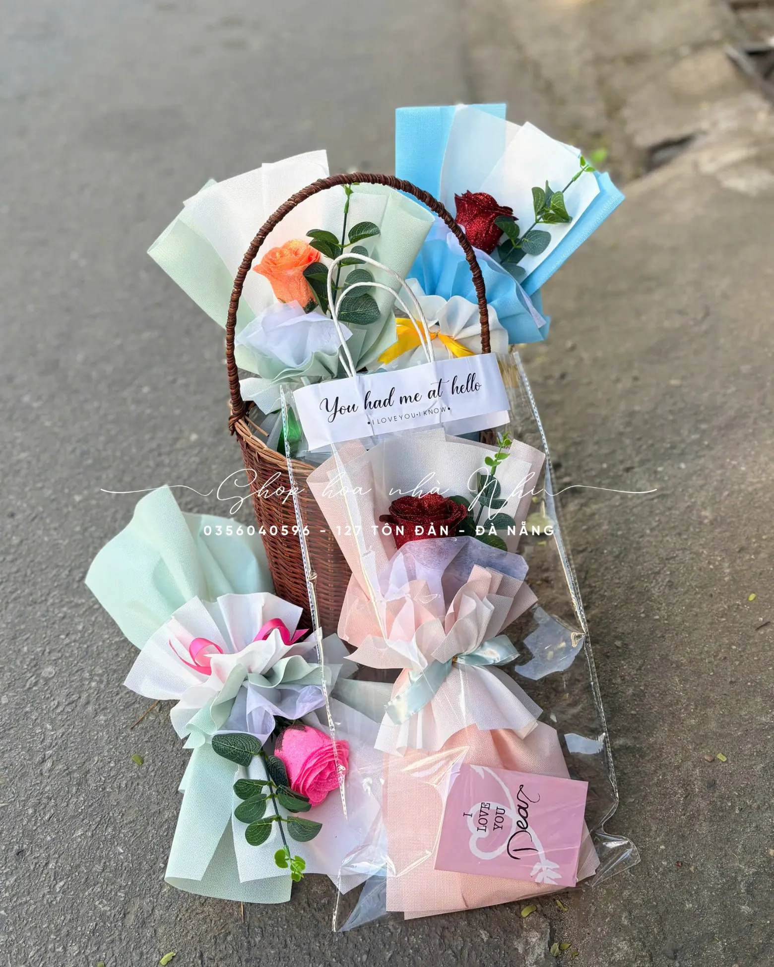 Ảnh 6 của Giỏ Hoa Bạch Đàn - Valentine