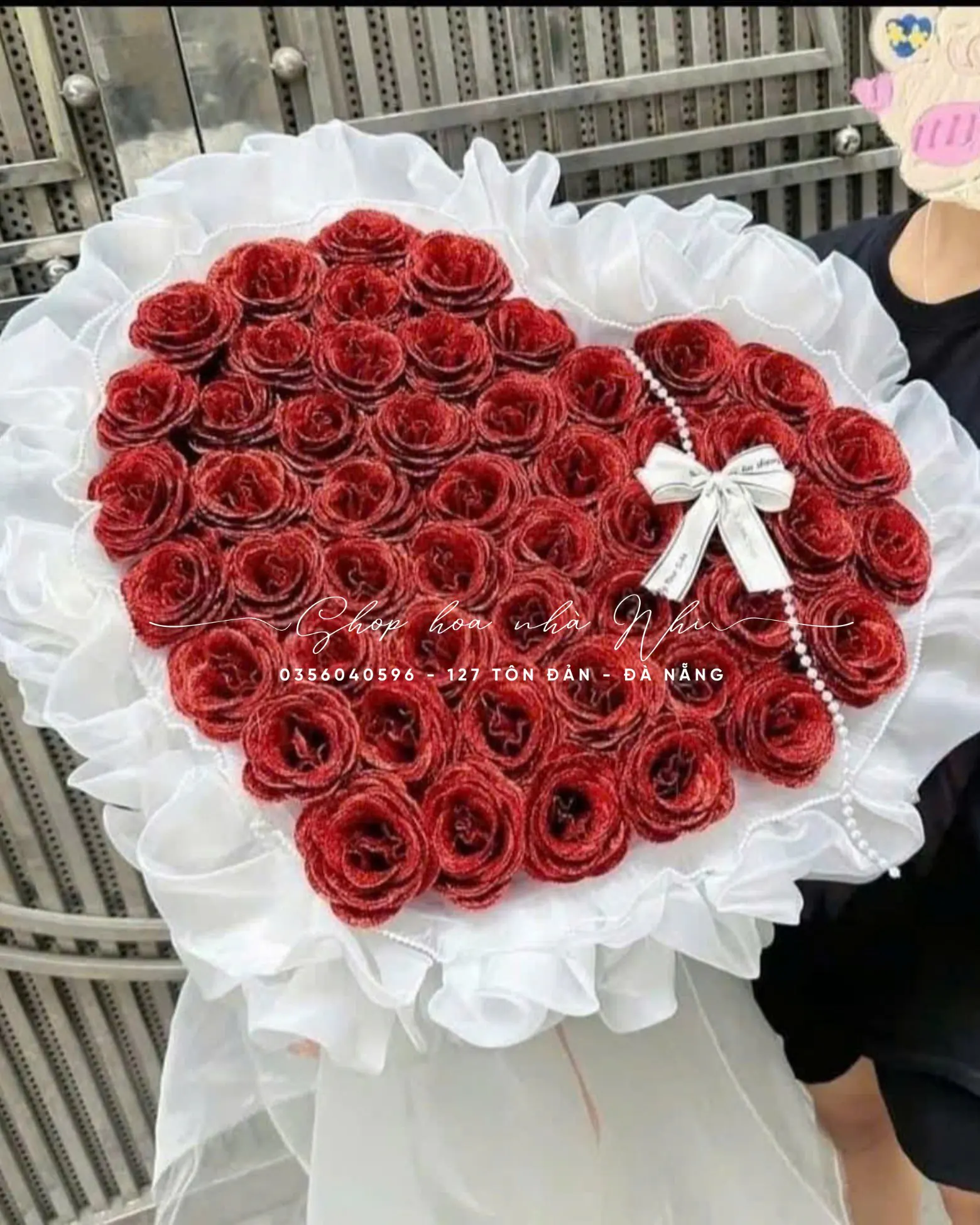 Sản Phẩm Hoa Hình Trái Tim Hồng Đỏ & Hồng - Valentine